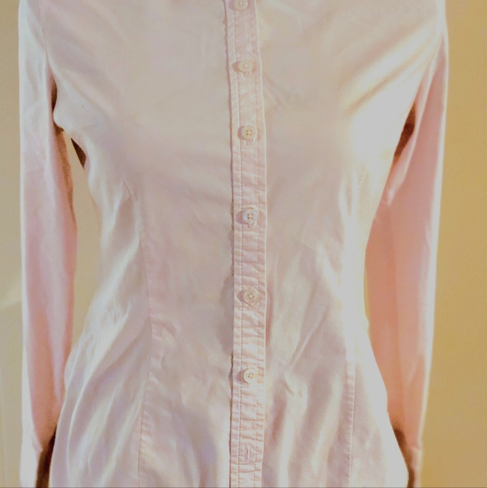 Express Button Up Pink Shirt